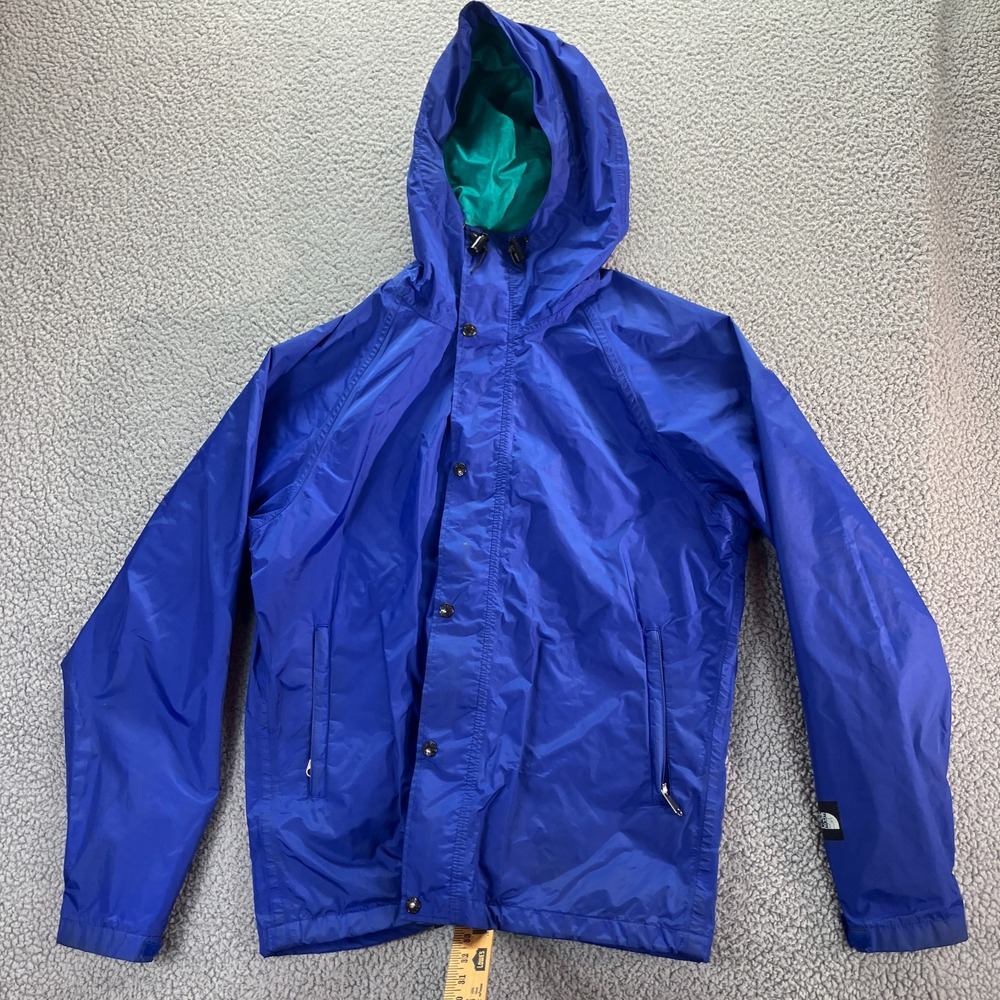 Vitg 90s‎ North Face Jacket Soft Shell Mens Medium Blue Full Zip Hooded GORE TEX